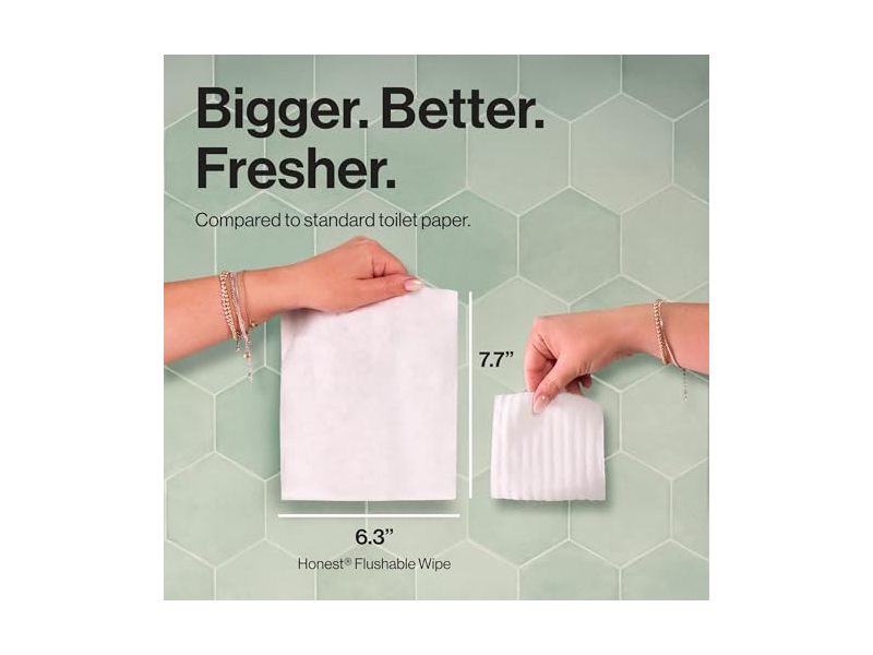 The Honest Company Flushable Wipes, 42 Count, Pack Of 3