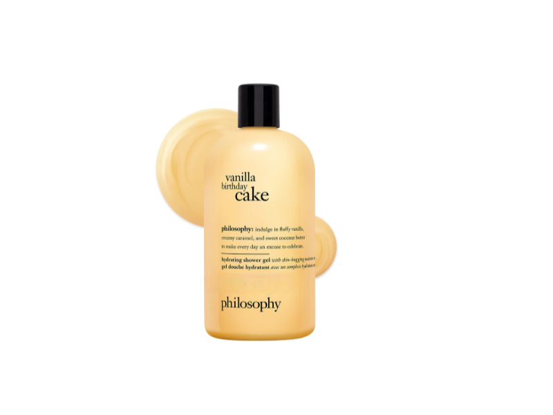 Philosophy Hydrating Shower Gel, Vanilla Birthday Cake, 6 f oz/180 mL