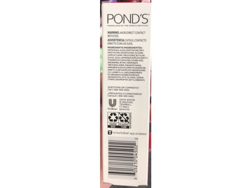 Pond's Lifting & Brightening Eye Cream, Vitamin B3+ Retinol Complex, 1 fl oz/29.5 mL, 3 Count