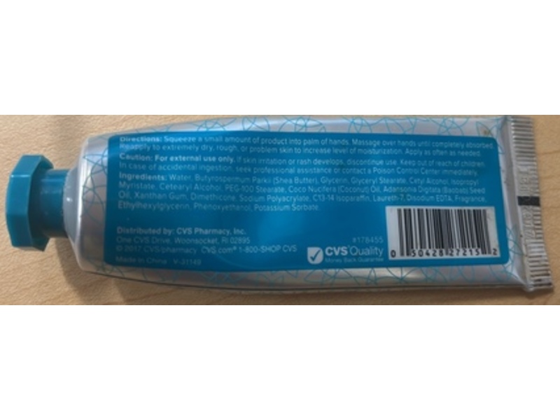 Beauty 360 20% Shea Butter Hand Cream, Honey Coconut Scent, 1 fl oz/30 mL