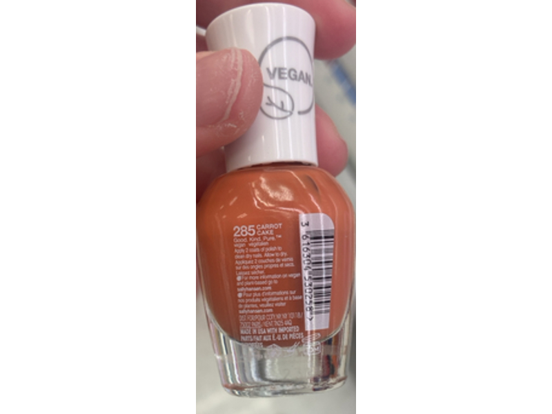 Sally Hansen Good Kind Pure Nail Color, Carrot Cake, 0.33 fl oz/10 mL