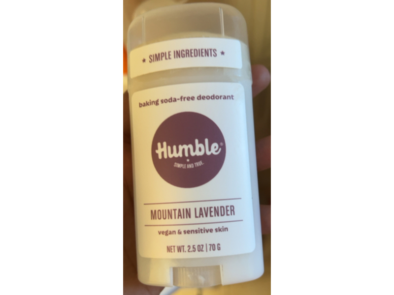 Humble Deodorant, Mountain Lavender, 2.5 oz/70 g