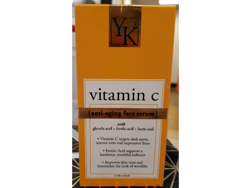 YK10 Anti - Aging Face Serum, Vitamin C, 1.75 fl oz/52 mL