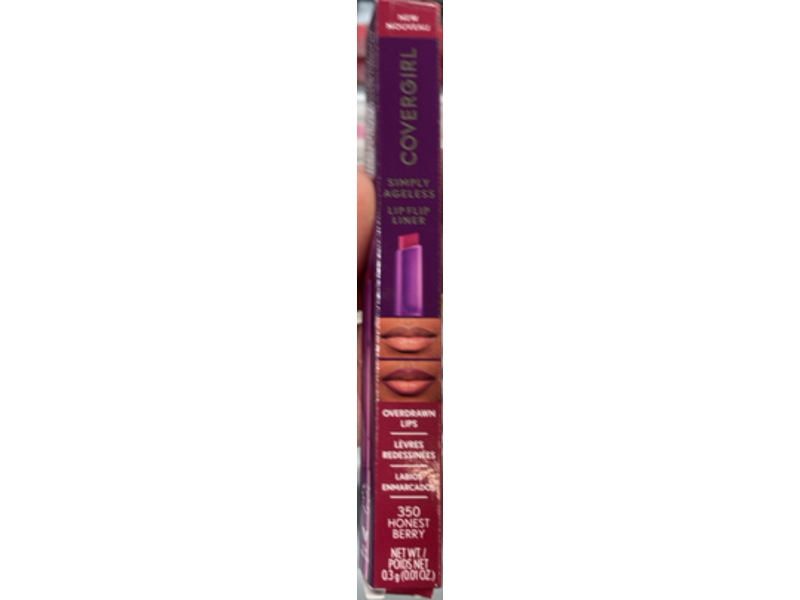 Cover Girl Simply Ageless Lip Flip Liner, Honest Berry, 0.01 oz/0.3 g