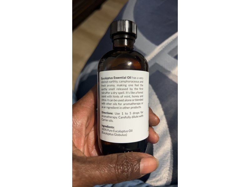 NaturoBliss Eucalyptus Essential Oil, 4 oz/118 mL