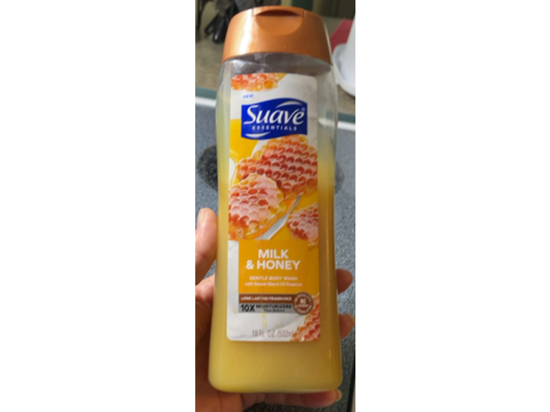 Suave Gentle Soothing Body Wash, Milk & Honey, 18 fl oz/532 mL