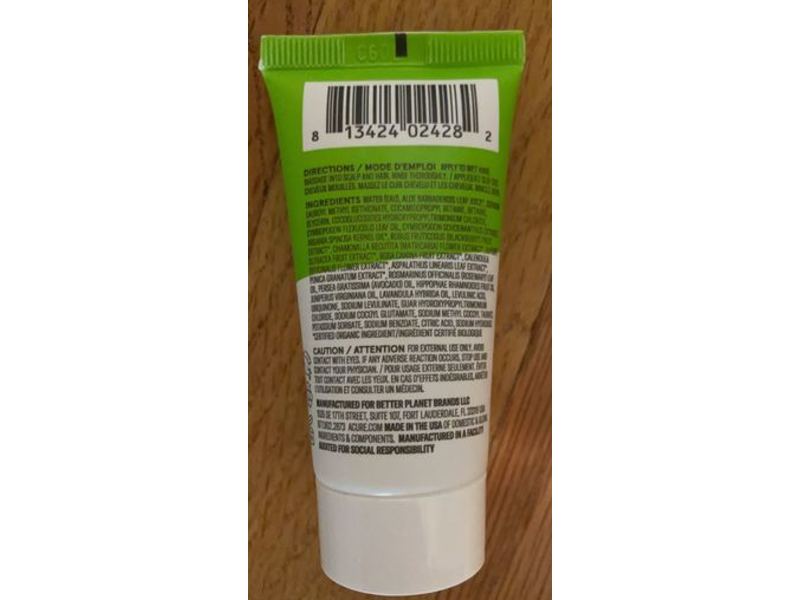 Acure Curiously Clarifying Shampoo, Lemongrass & Argan, 1fl oz/30 mL