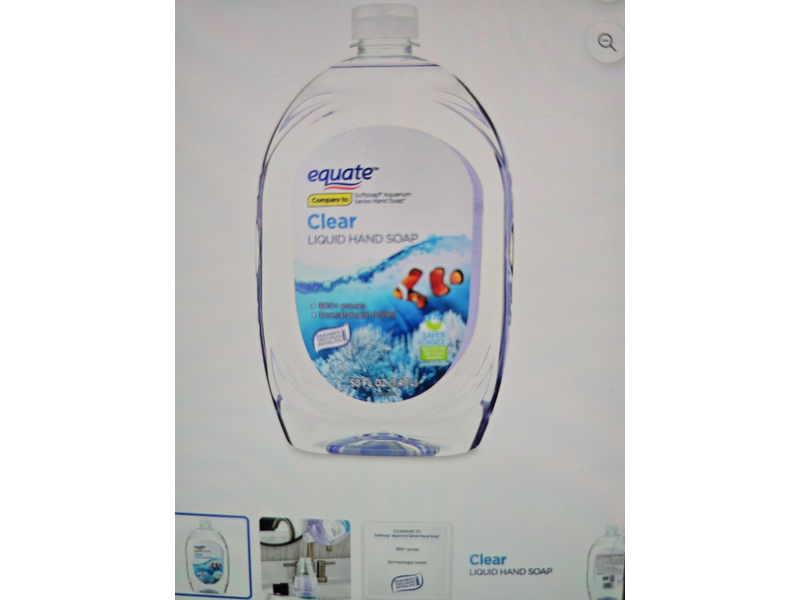 Equate Clear Liquid Hand Soap, 50 fl oz/1.47L