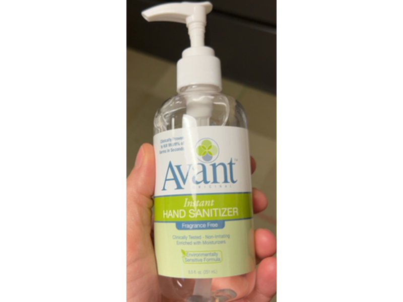 Avant Instant Hand Sanitizer, 8.5 fl oz/251 mL, Pack Of 24