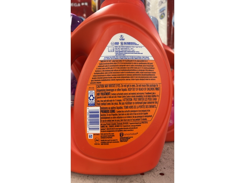 Tide Plus Febreze Freshness HE Turbo Clean Liquid Laundry Detergent, Spring & Renewal Scent, 59 Loads, 84 fl oz/2.48 L