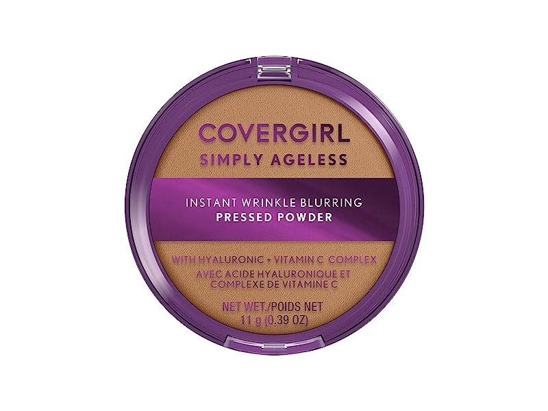Covergirl Simply Ageless Instant Wrinkle Blurring Pressed Powder, Soft Honey, 0.39 oz/11 g