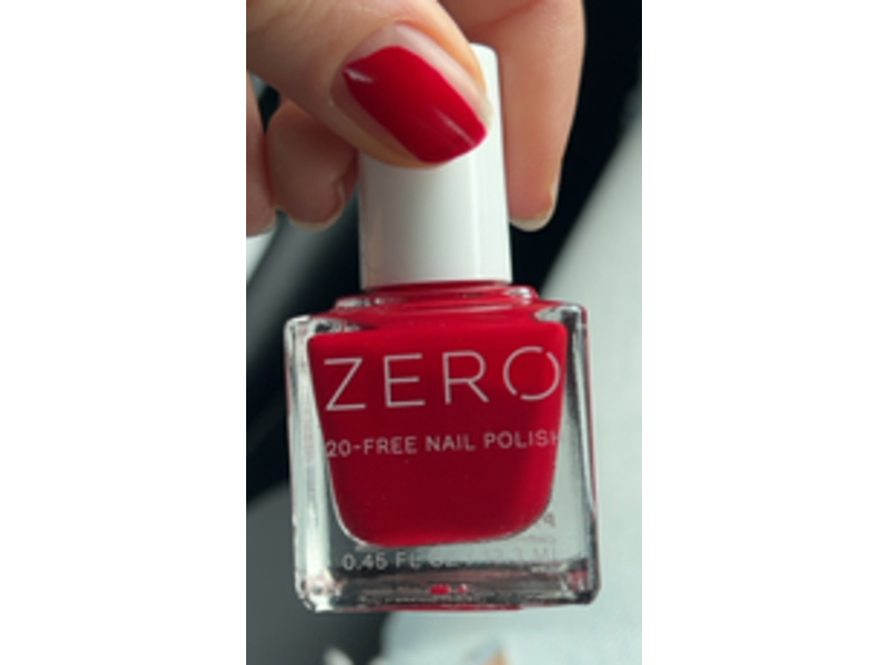 100% Pure Zero Nail Polish, Red Over Heels, 0.45 fl oz/13.3 mL