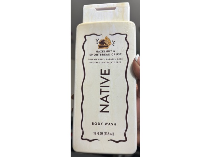 Native Body Wash, Hazelnut & Shortbread Crust, 18 fl oz/532 mL