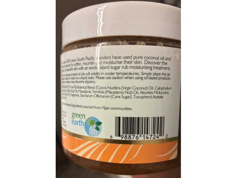 Pure Fiji Coconut Sugar Rub, Mango Infusion, 15.5 oz/457 mL