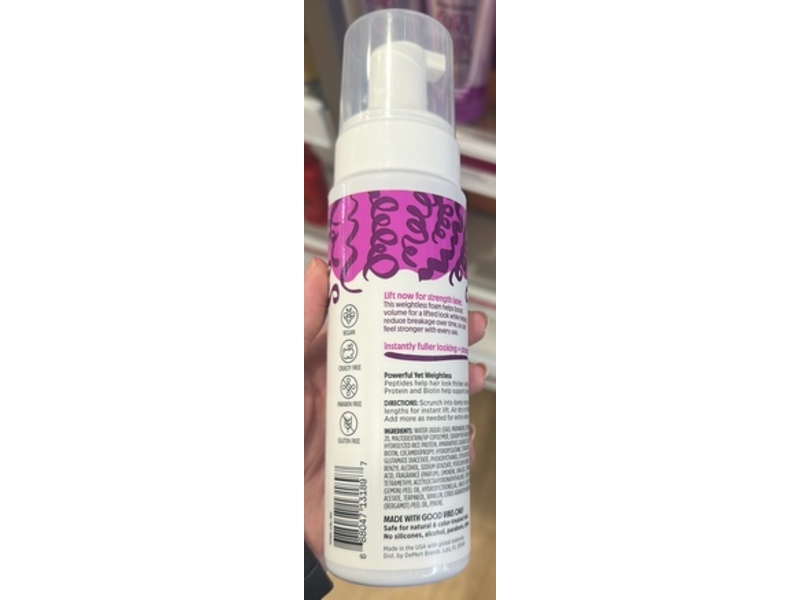 Not your Mother's Strengthening Curl Talk Volume Foam, 6.5 fl oz/192 mL