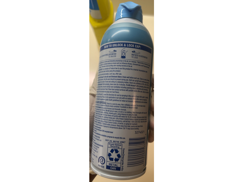 Lysol Air Sanitizer, Cotton Blossom Scent, 10 oz/283 g, Pack Of 3