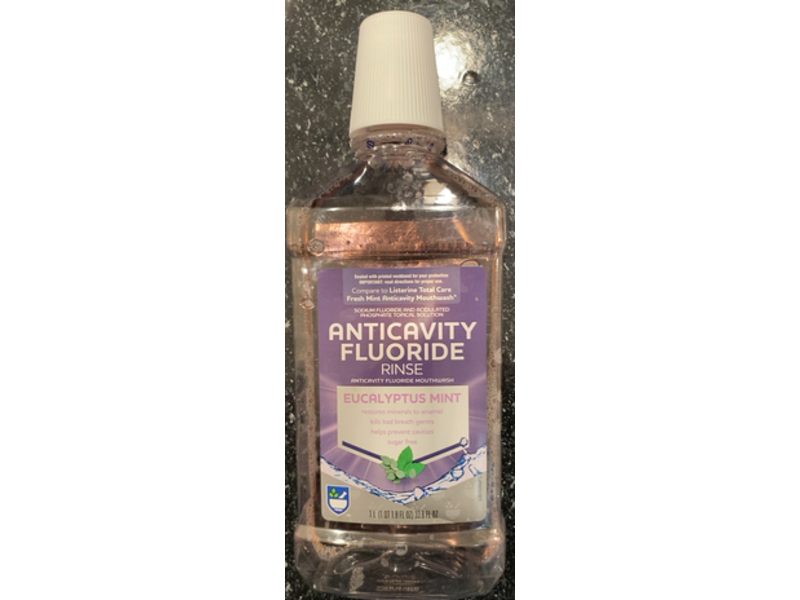 Rite Aid Anticavity Fluoride Rinse, Eucalyptus Mint, 33.8 fl oz/1 L