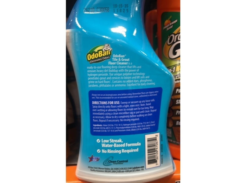 OdoBan Tile & Grout Floor Cleaner, 32 fl oz/946 mL