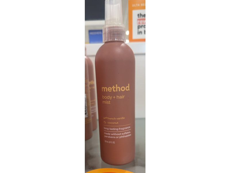 Method Body + Hair Mist, French Vanille & Coconut, 3 fl oz/236 mL