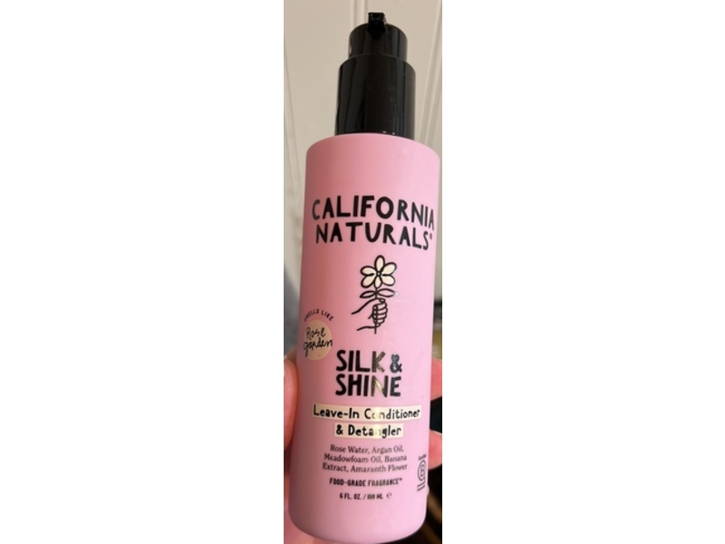 California Naturals Silk & Shine Leave-In Conditioner, Rose Garden, 6 fl oz/188 mL