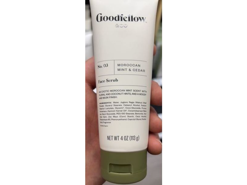 Goodfellow & Co No. 03 Face Scrub, Moroccan Mint & Cedar, 4 oz/113 g