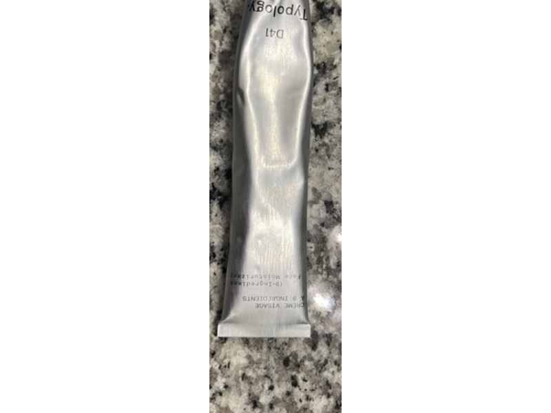 Typology 9-Ingredient Face Moisturizer, D41, 1.69 fl oz/50 mL