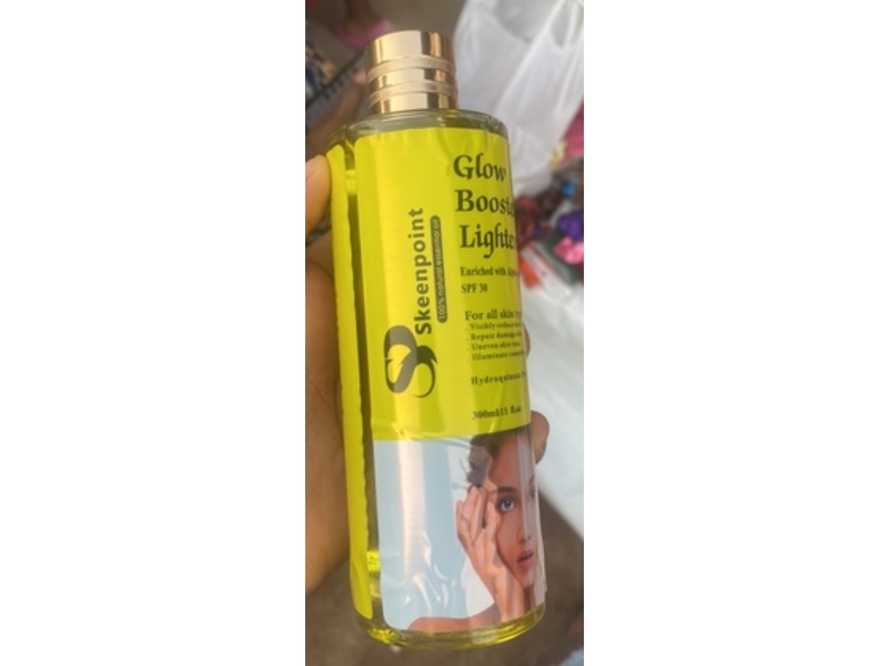 Skeenpoint Glow Booster Lightening Oil, Alpha Arbutin & Kojic Acid, SPF 30, 11 fl oz/300 mL