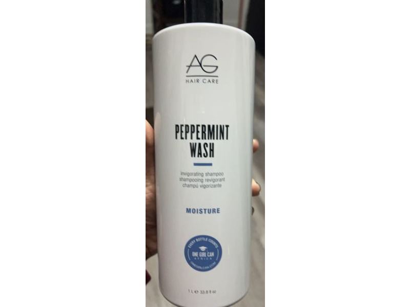 AG Hair Moisture Wash Invigorating Shampoo, Peppermint, 33.8 fl oz