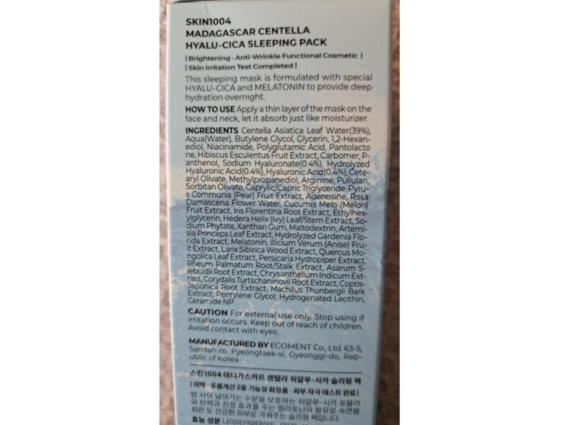 Skin 1004 Madagascar Centella Hyalu-Cica Blue Serum, 3.38 fl oz/100 mL