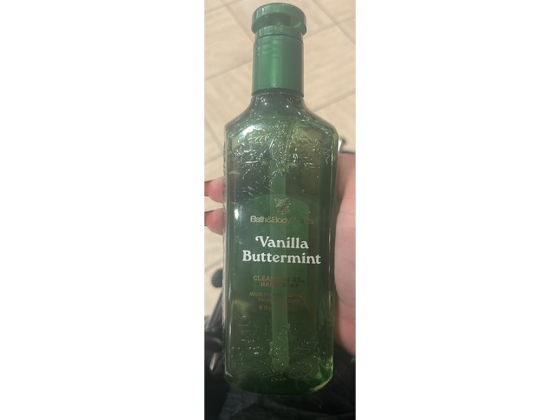 Bath & Body Works Cleansing Gel Hand Soap, Vanilla Buttermint, 8 fl oz/236 mL