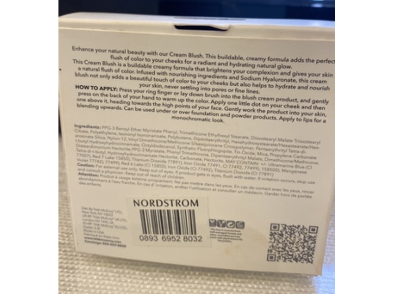 Trish McEvoy Gorgeous Cream Blush, So Sultry-Rose Berry, 0.26 oz/7.5 g