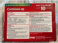 Cortizone-10 Plus Ultra Moisturizing 1% Hydrocortisone Anti-Itch Creme, Maximum Strength, 2 oz/56 g, 3 Pack - Image 4