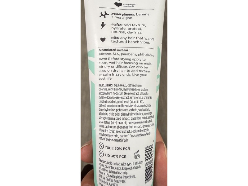 Pacifica Salty Waves Balm, Beach Hair, 4 fl oz/118 mL