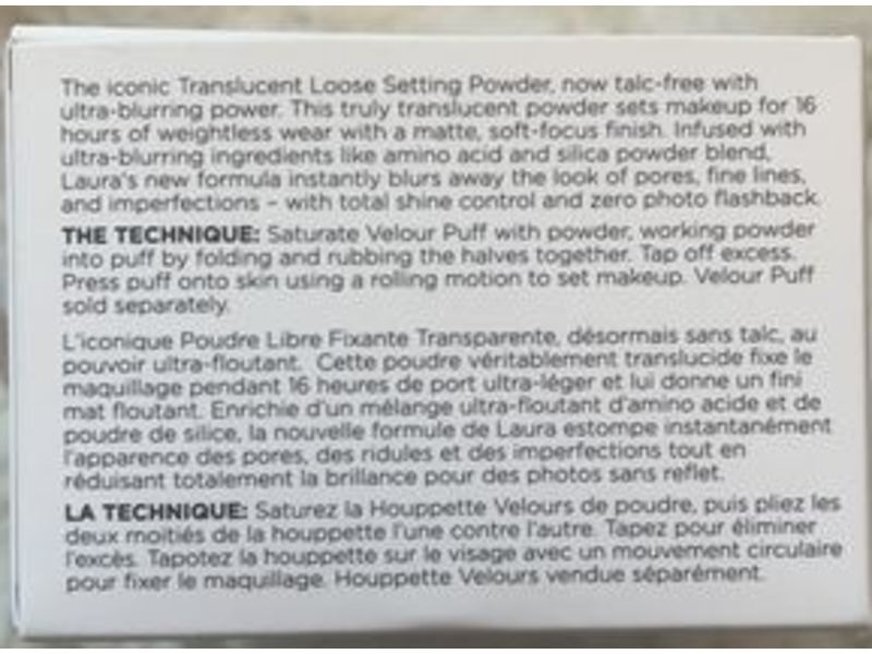Laura Mercier Translucent Loose Setting Powder, Ultra-Blur, 0.07 oz/20 g