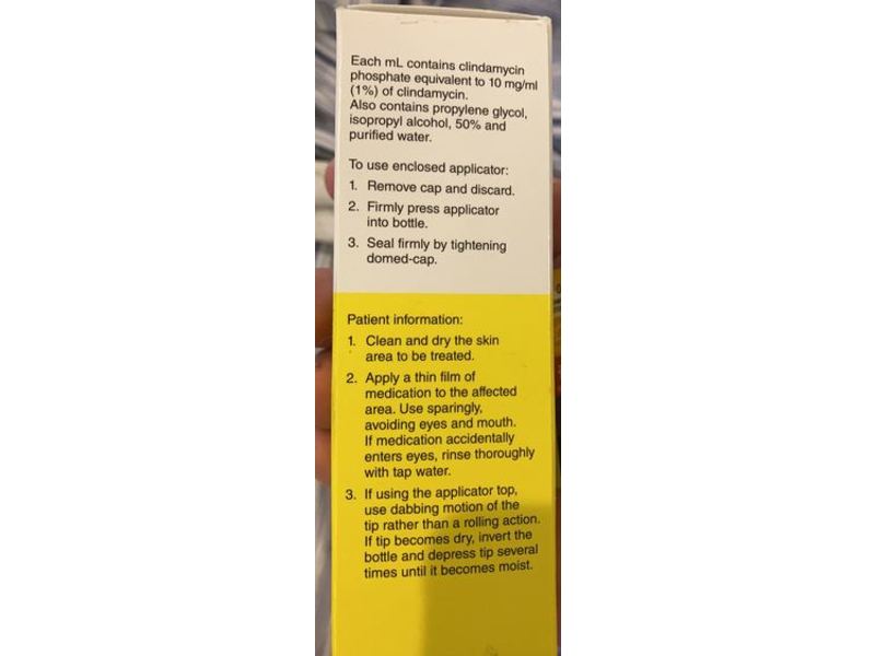 Clindamycin Phosphate Topical Solution USP, 1%, 60 mL, Fougera (RX)