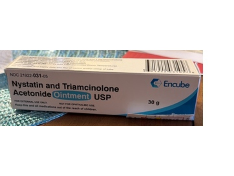 Nystatin and Triacinolone Acetonide Ointment USP, 30 g, Encube (Rx)