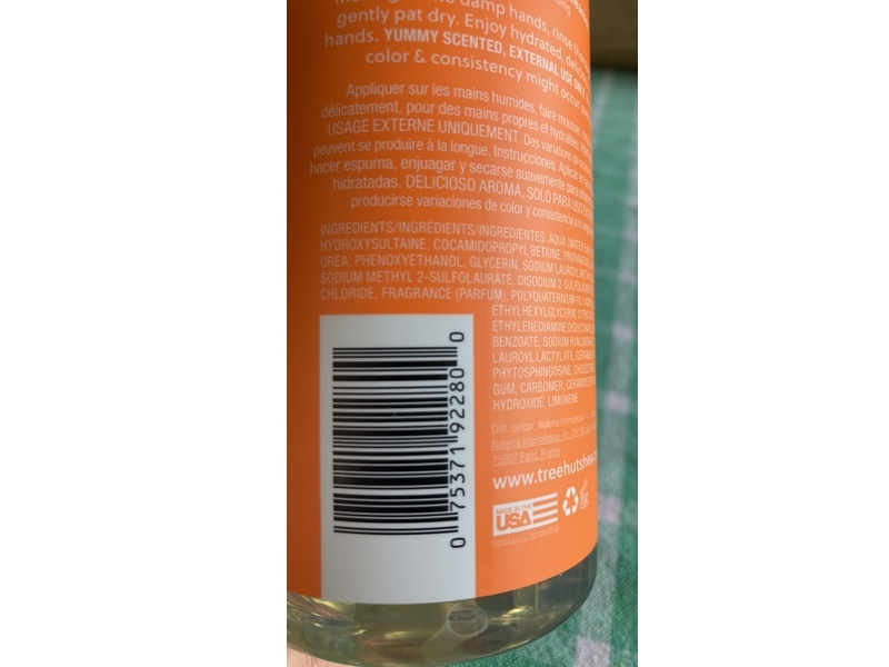 Tree Hut Tangerine Serum Infused Hand Wash, Hyaluronic Acid, Ceramides, 11 fl oz/325 mL