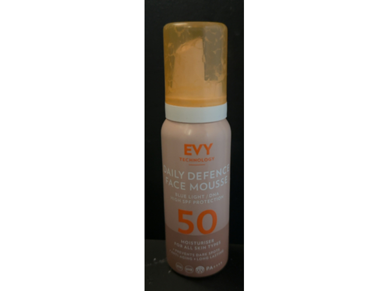 Evy Daily Defence Face Mousse, SPF 50 PA++++, 75 mL