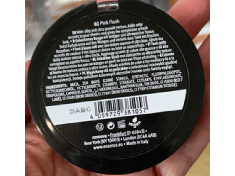 Essence Pure Nude Baked Blush, Pink Flush, 0.24 oz/7 g