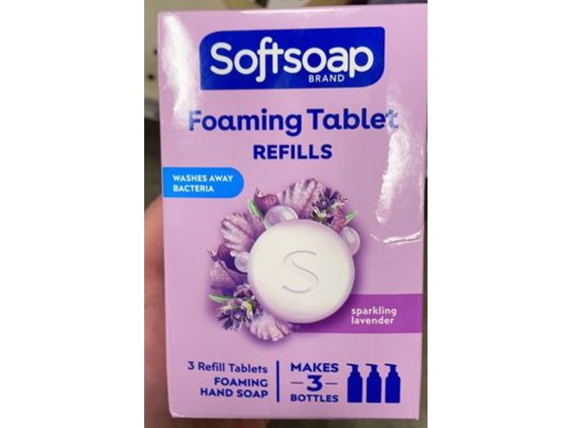 Softsoap Foaming Hand Soap Tablets, Sparkling Lavender, 3 Count