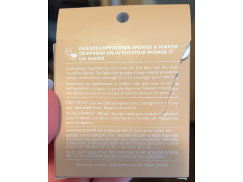 e.l.f. Camo Powder Foundation, Light 250 W, 0.28 oz/8 g