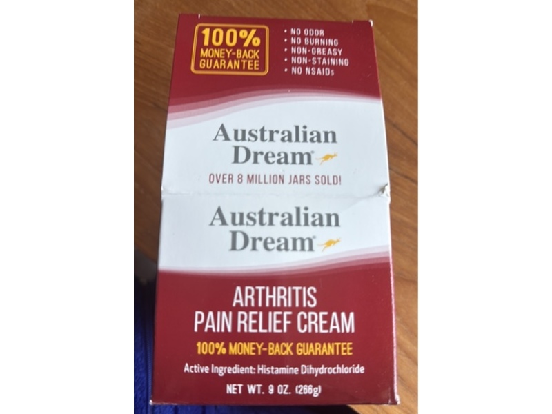 Australian Dream Arthritis Pain Relief Cream, 9 fl oz/266 g