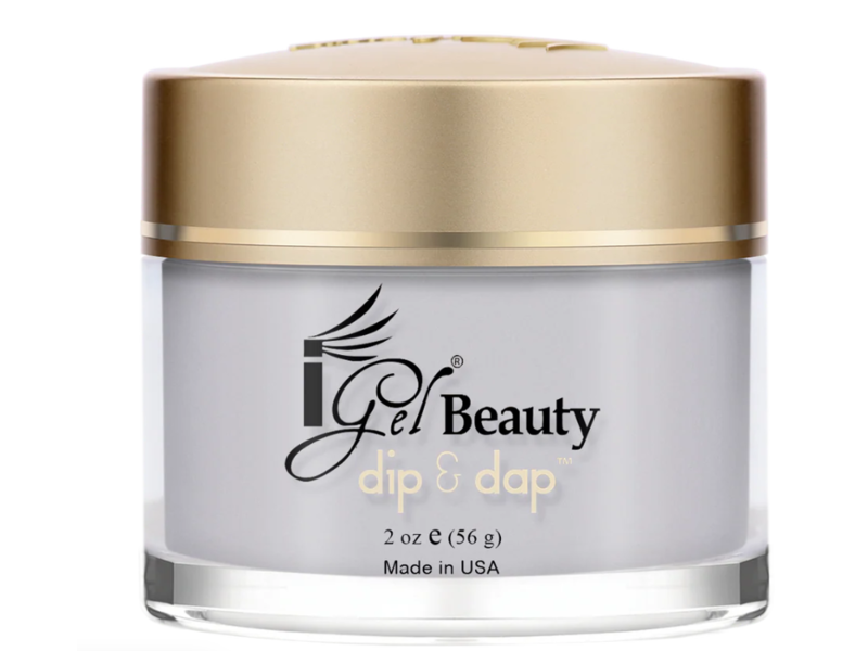Igel Beauty Dip & Dap Nail Powder, D016 Shell Grey, 2 oz/56 g