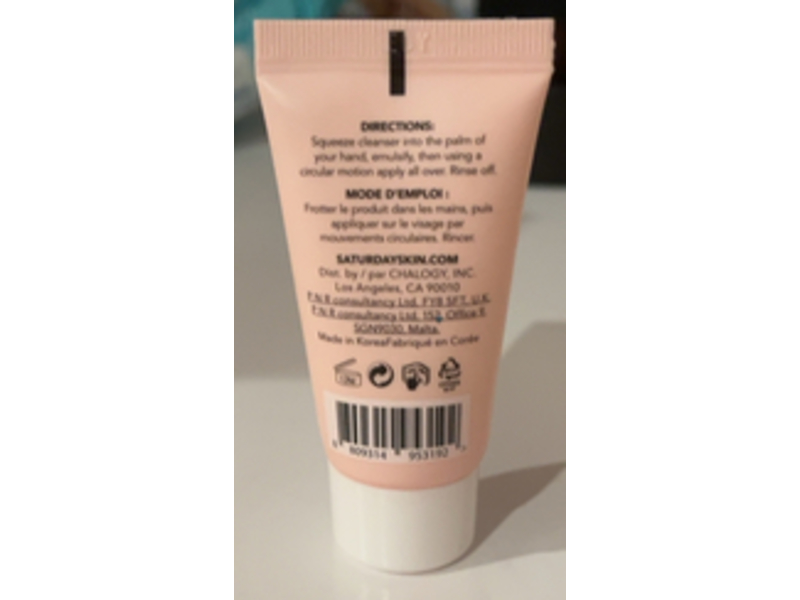 Saturday Skin Gentle Cleanser, Rise + Shine, 0.50 fl oz/15 mL