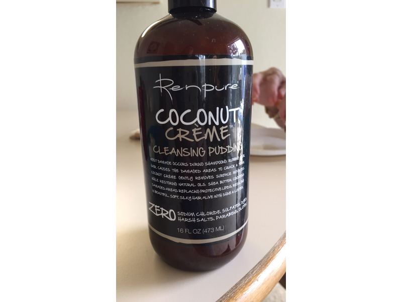 Renpure Coconut Creme Cleansing Pudding, 16 fl oz/473 mL, Pack Of 2