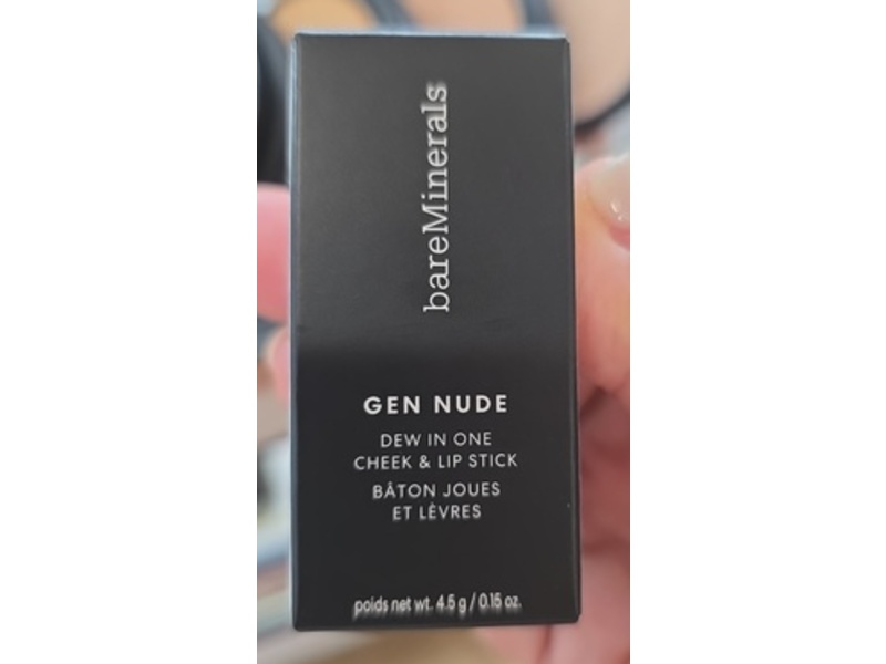 bareMinerals Gen Nude Dew In One Cheek & Lip Stick, Berry Me In Merlot, 0.15 oz/4.5 g