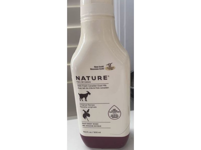 Nature By Canus Silky Body Wash, Fresh Canadian Goat Milk, 16.9 fl oz/500 mL