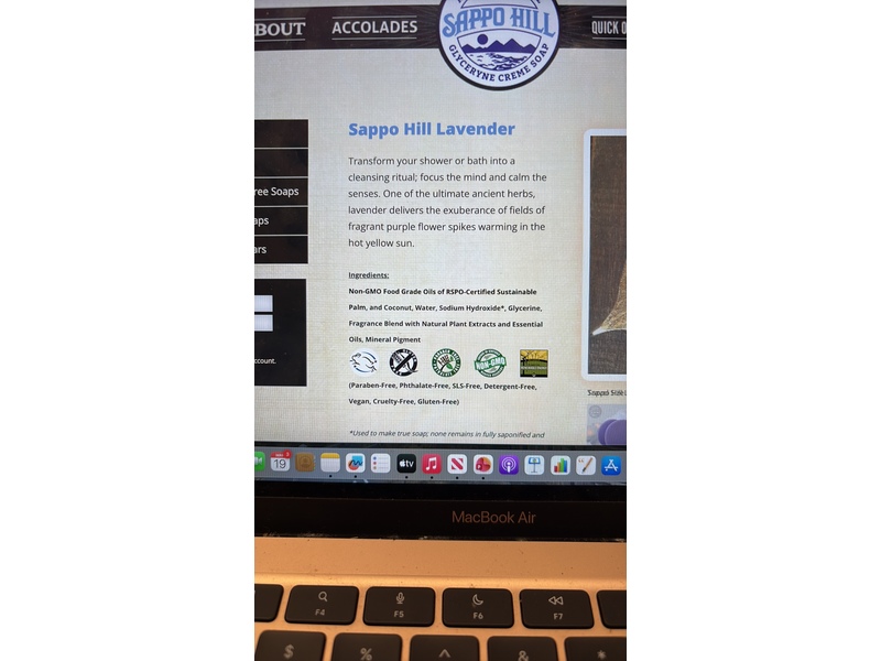 Sappo Hill Bar Soap, Lavender, 3.5 oz, Pack Of 12