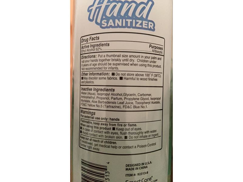 Smart Care Hand Sanitizer, 33.8 fl oz/1000 mL