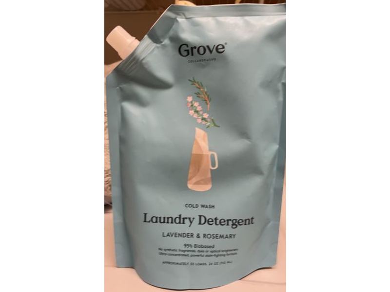 Grove Collaborative Laundry Detergent, Lavender & Rosemary, 33 Loads, 24 oz/710 mL